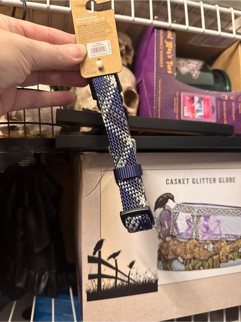 Bundle Of 2 Arcadia Trail Dog Collars 1 Blue and 1 Gray